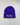 RUSU Beanie in purple, laid flat showing RUSU white embroidery.
