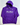 RUSU Hoodie in purple with large embroirdered white RUSU logo in centre chest lying flat.